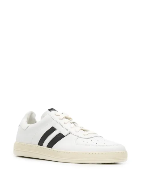 TOM FORD DOUBLE STRIPES LACE-UP SNEAKERS