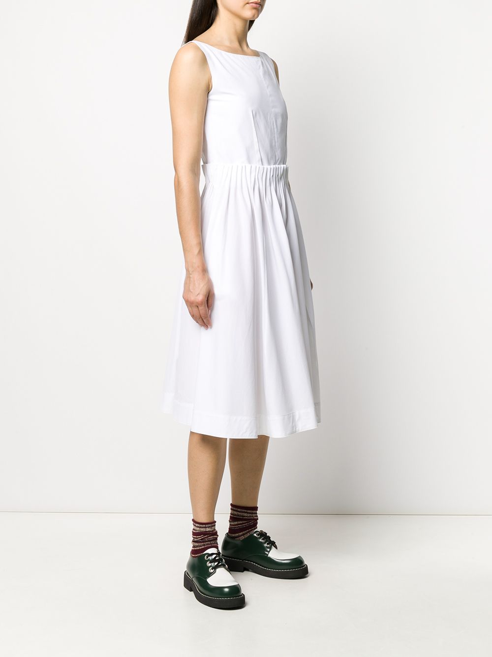 Shop Marni back buttons poplin dress with Express Delivery - FARFETCH