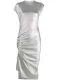 Rabanne metallic ruched side dress - Silver