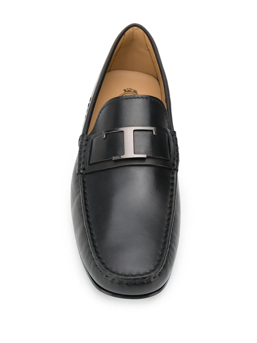 Tod's Loafers met logoplakkaat Zwart