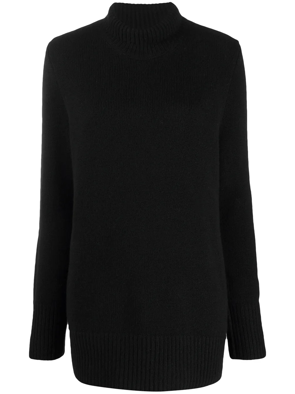 The Row Roll Neck Cashmere Jumper In Black