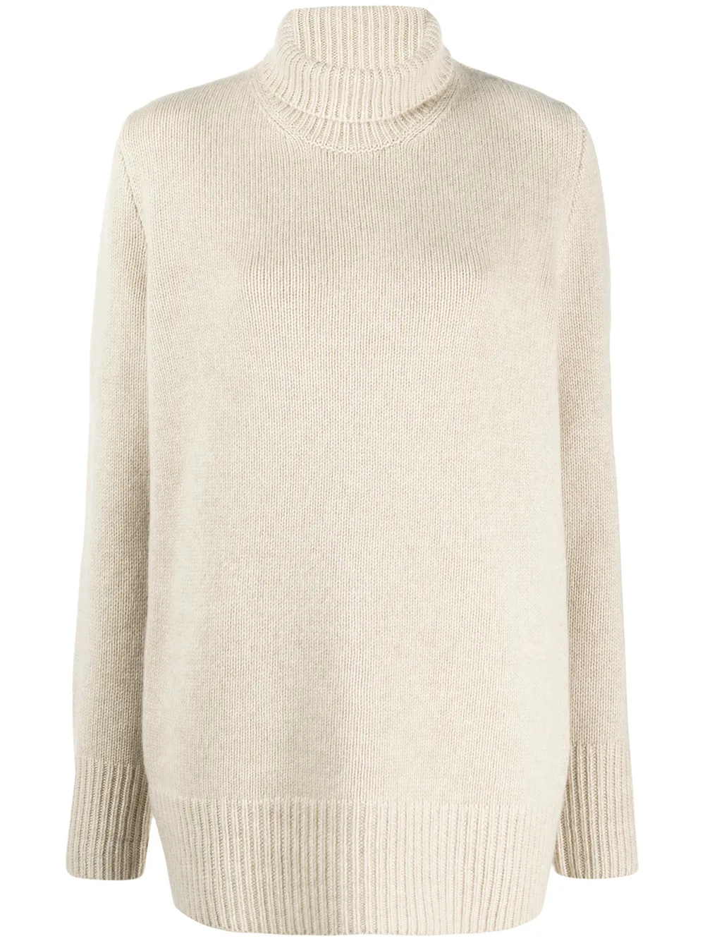 chunky cashmere roll neck