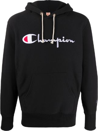 Champion embroidered logo on sale hoodie