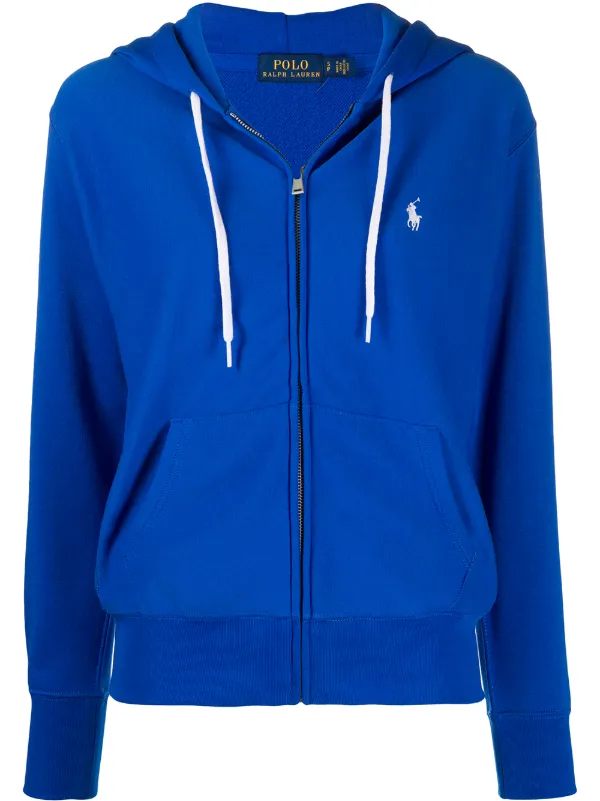 blue polo sweatshirt