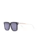 Image 2 of Bottega Veneta Eyewear oversized square-frame sunglasses