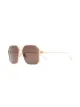 Bottega Veneta Eyewear gold tone square frame sunglasses