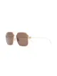 Image 2 of Bottega Veneta Eyewear gold tone square frame sunglasses