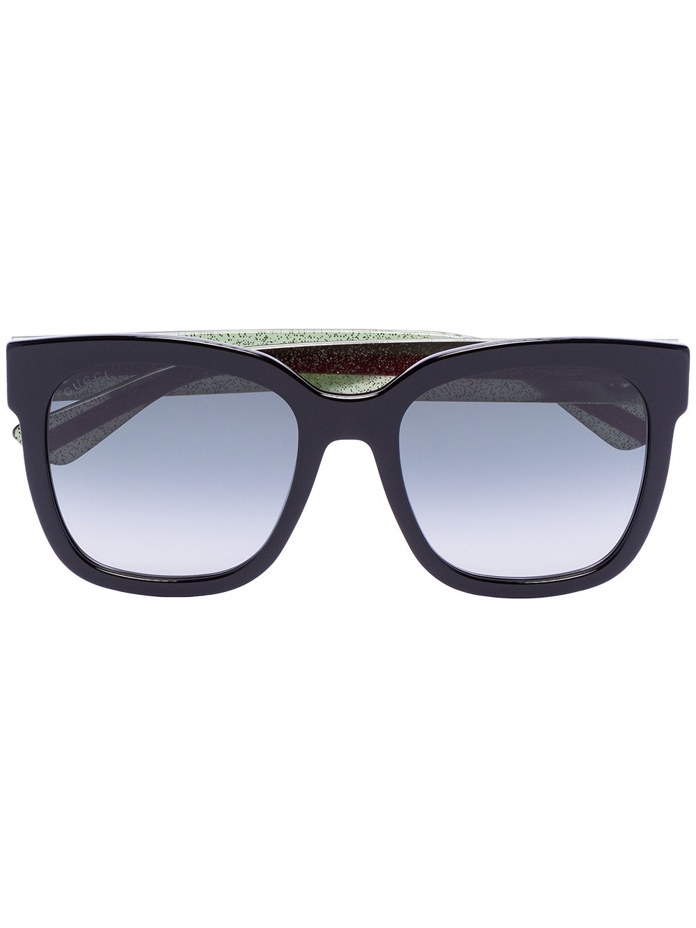 фото Gucci eyewear gucci blk sq sung gren red stripe