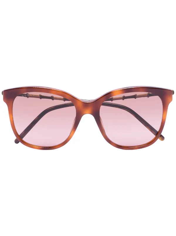 gucci square tortoise sunglasses