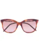 Image 1 of Gucci Eyewear tortoiseshell-effect square-frame sunglasses