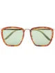Image 1 of Gucci Eyewear Havana square-frame sunglasses