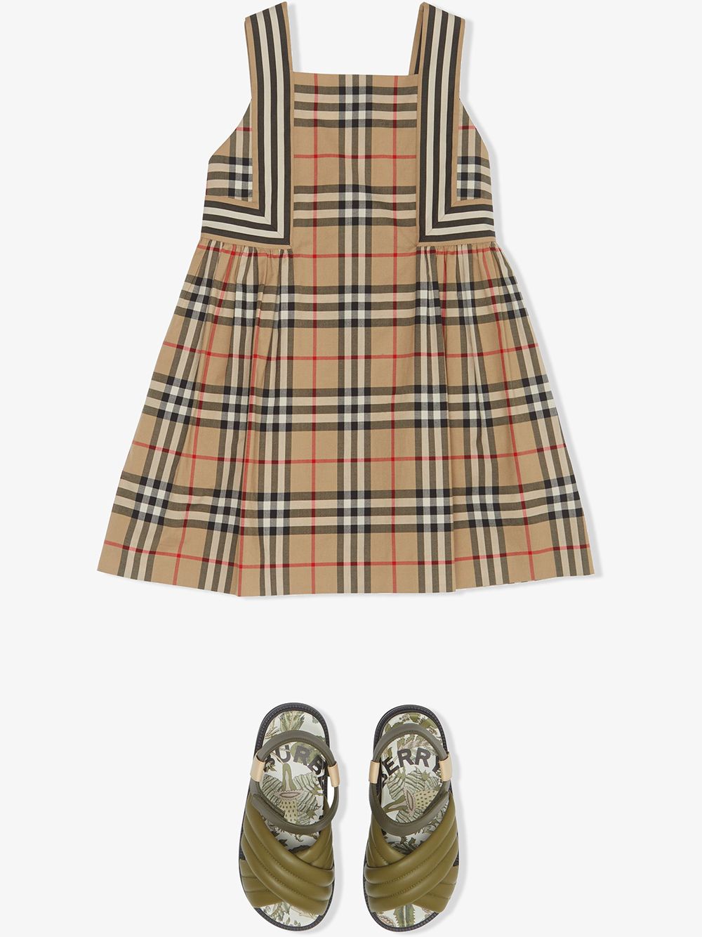 фото Burberry kids платье в клетку vintage check