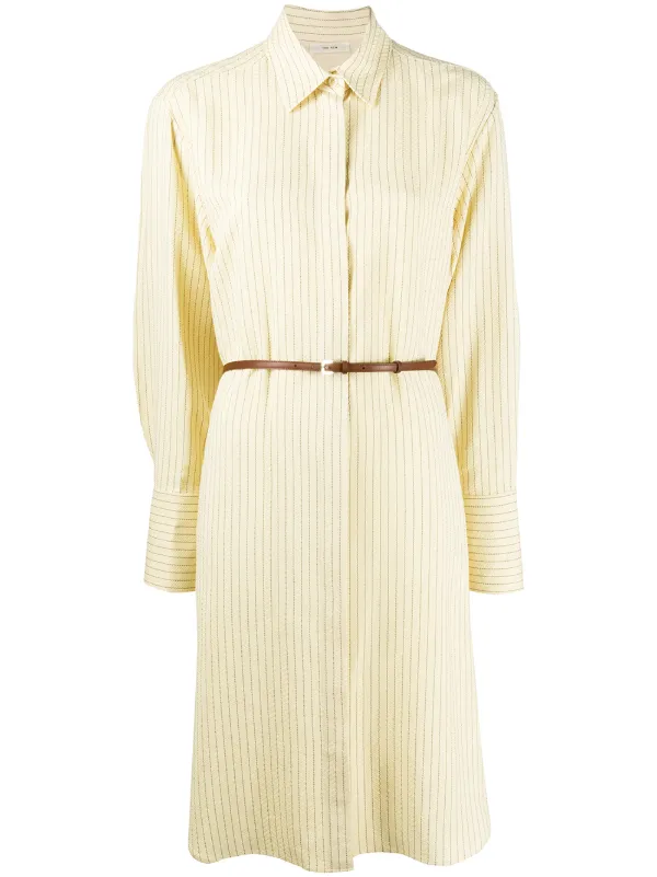 belted shirt dress