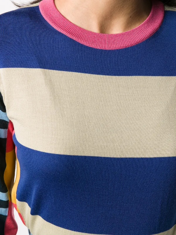 block stripe sweater