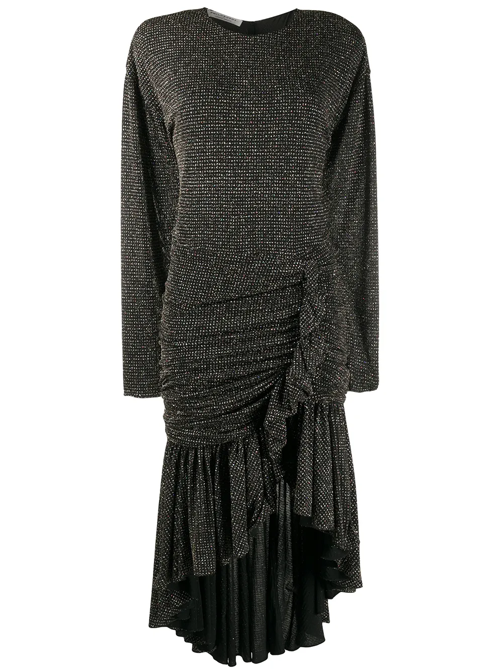 Philosophy Di Lorenzo Serafini studded asymmetric hem dress – Black