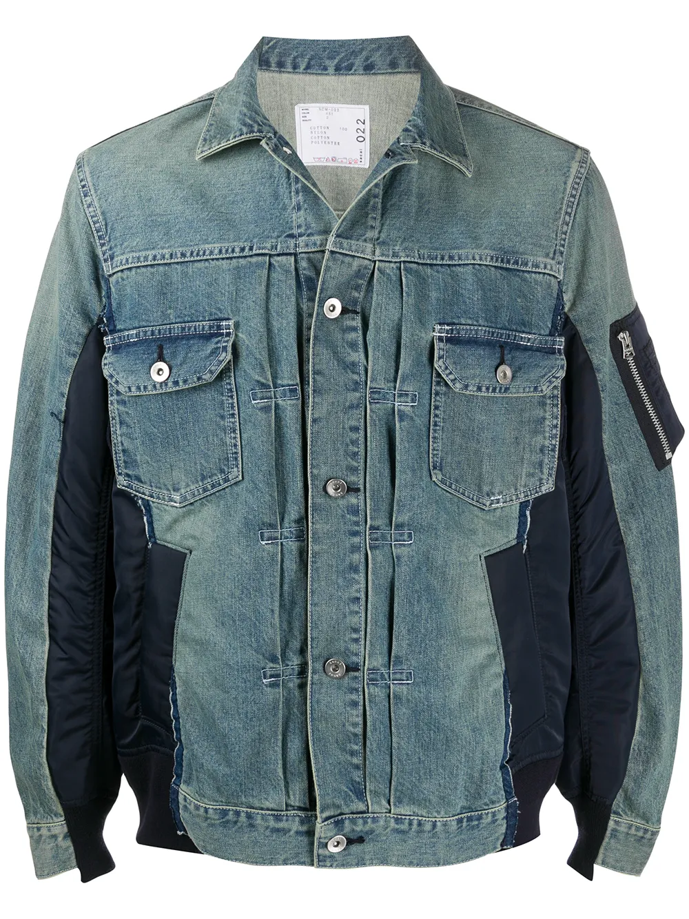 SACAI PANELLED DENIM JACKET