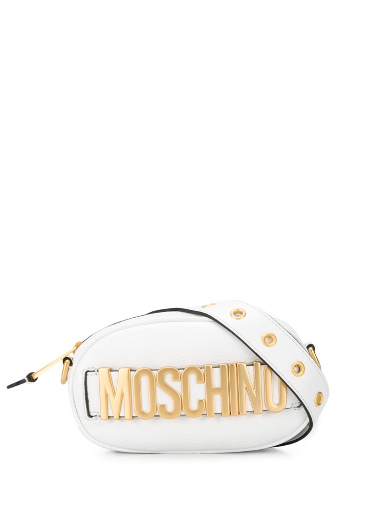 Moschino Logo Detailing Belt Bag In White