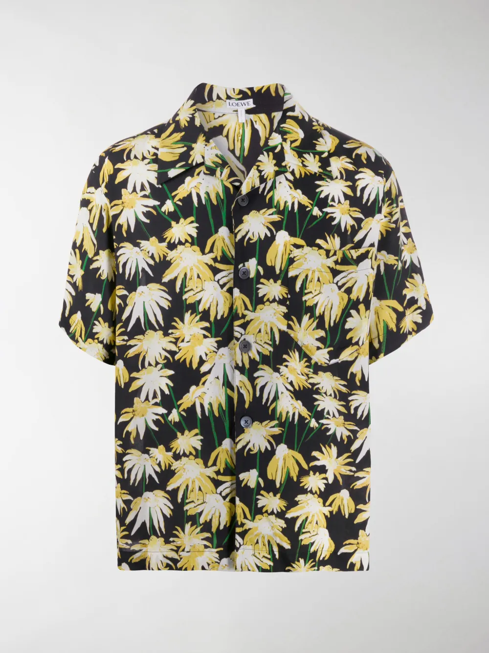LOEWE DAISY PRINT BOWLING SHIRT,H2109870SU14924060