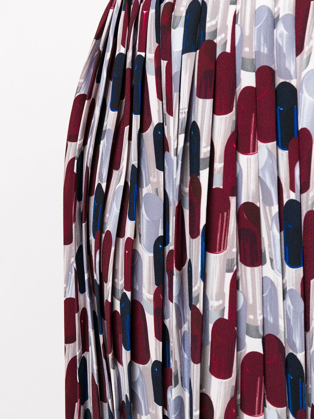 фото Prada плиссированная юбка с абстрактным принтом