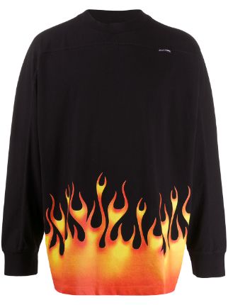 Palm Angels Flame Print Sweatshirt - Farfetch
