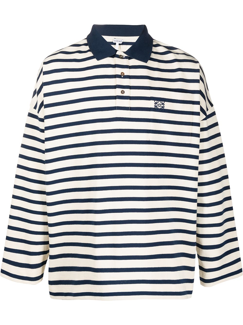 фото Loewe striped polo shirt