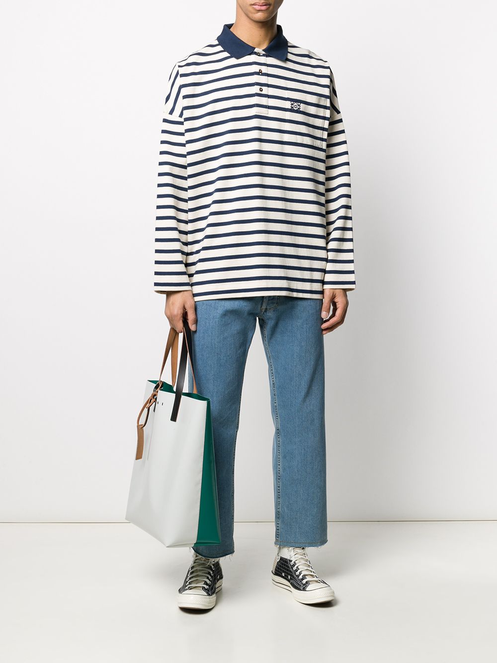 фото Loewe striped polo shirt