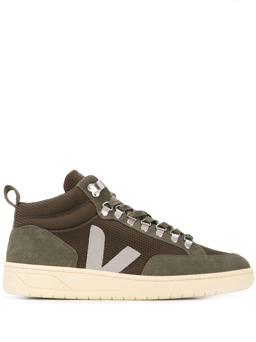 VEJA SUEDE-PANEL HIGH TOP TRAINERS
