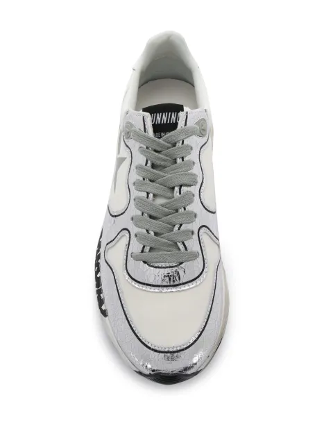 golden goose white running sneakers