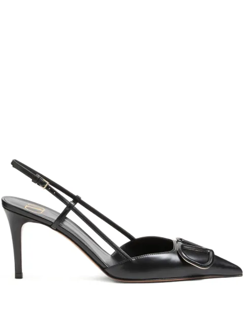 Valentino Garavani 80mm VLogo Signature slingback pumps
