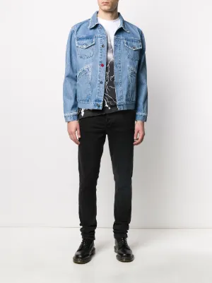 mens cropped denim jacket