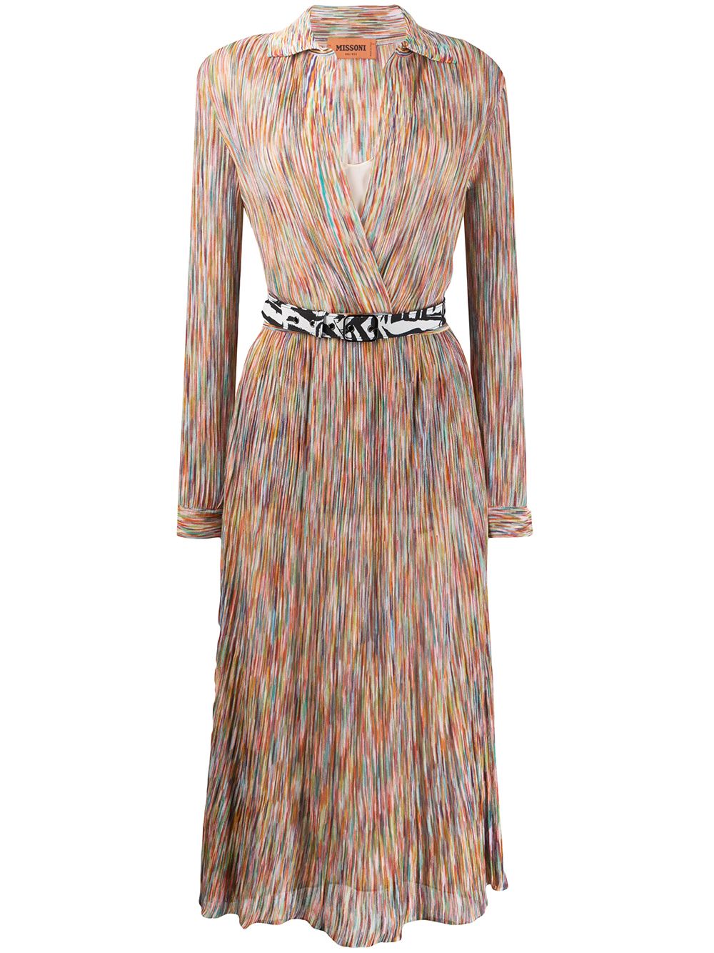 MISSONI FINE KNIT BELTED DRESS