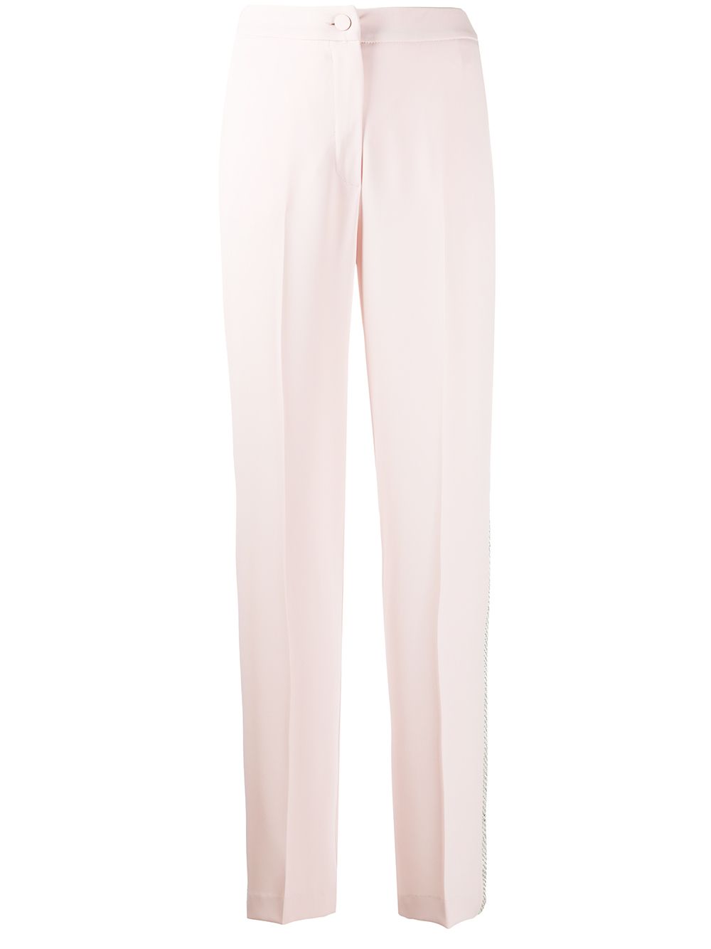 Blumarine Side Studded Pleated Trousers In Pink