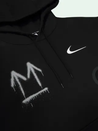 black nike hoodie white strings