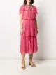 Alberta Ferretti tiered ruffle dress