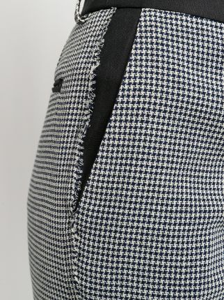 woven check tailored trousers展示图