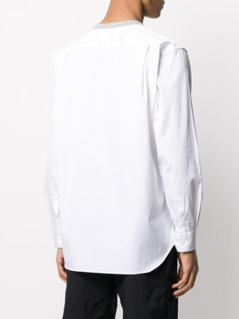 Shop Comme Des Garçons Shirt Two-tone Jumper In White