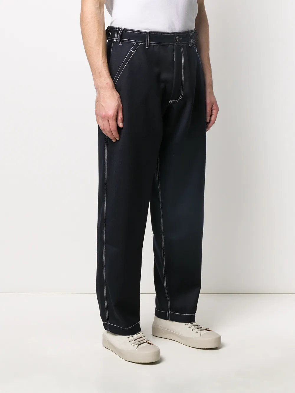 Comme Des Garçons Shirt Broek met verlaagd kruis Zwart