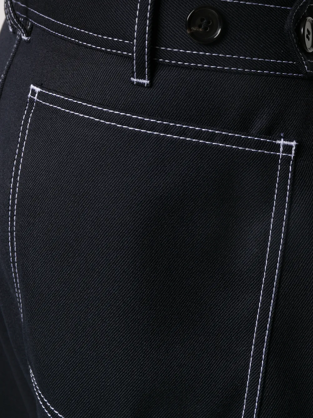 Comme Des Garçons Shirt Broek met verlaagd kruis Zwart