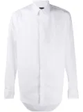 Giorgio Armani pleated-bib formal shirt - White