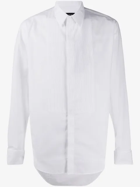 Giorgio Armani pleated-bib formal shirt