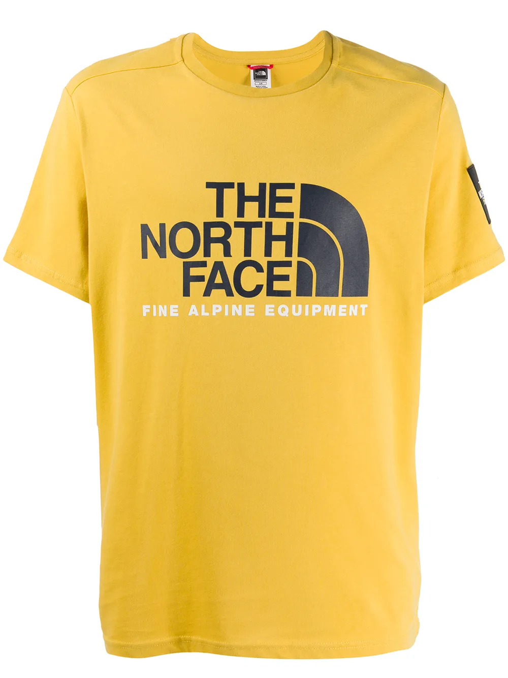 north face t shirt yellow