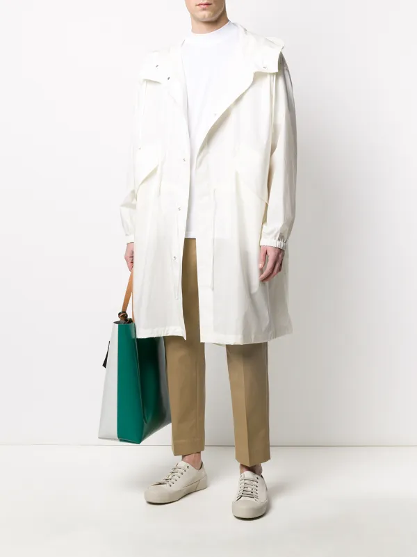 Jil Sander Logo Printed Rain Coat - Farfetch