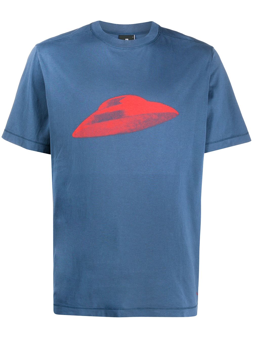 Ps By Paul Smith Ufo Crew-neck T-shirt In Blue