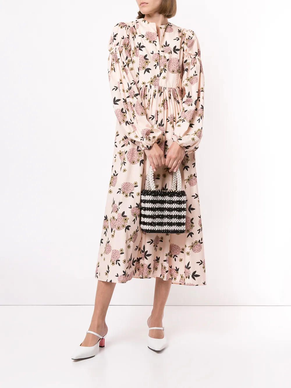 Macgraw Midi-jurk met print - Roze