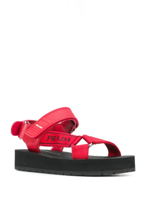 prada nomad sandals beige
