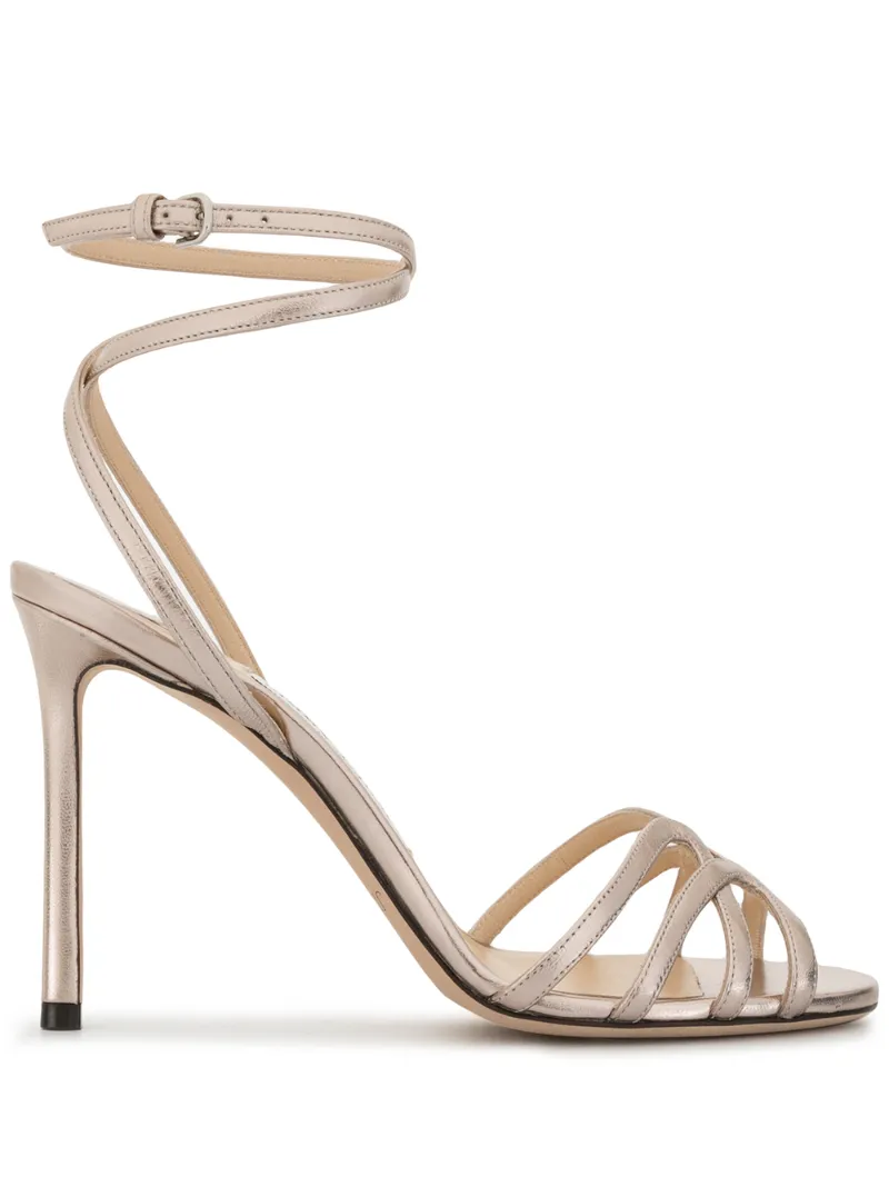 Jimmy Choo Mimi 100mm Sandals In Gold