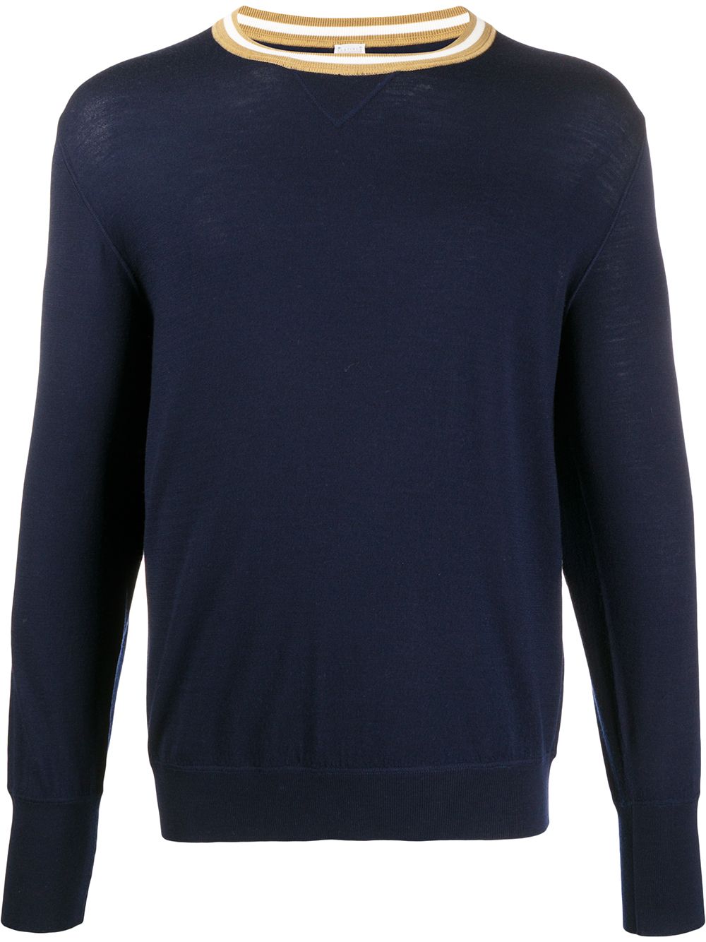 Eleventy Knitted Long Sleeve Jumper In Blue