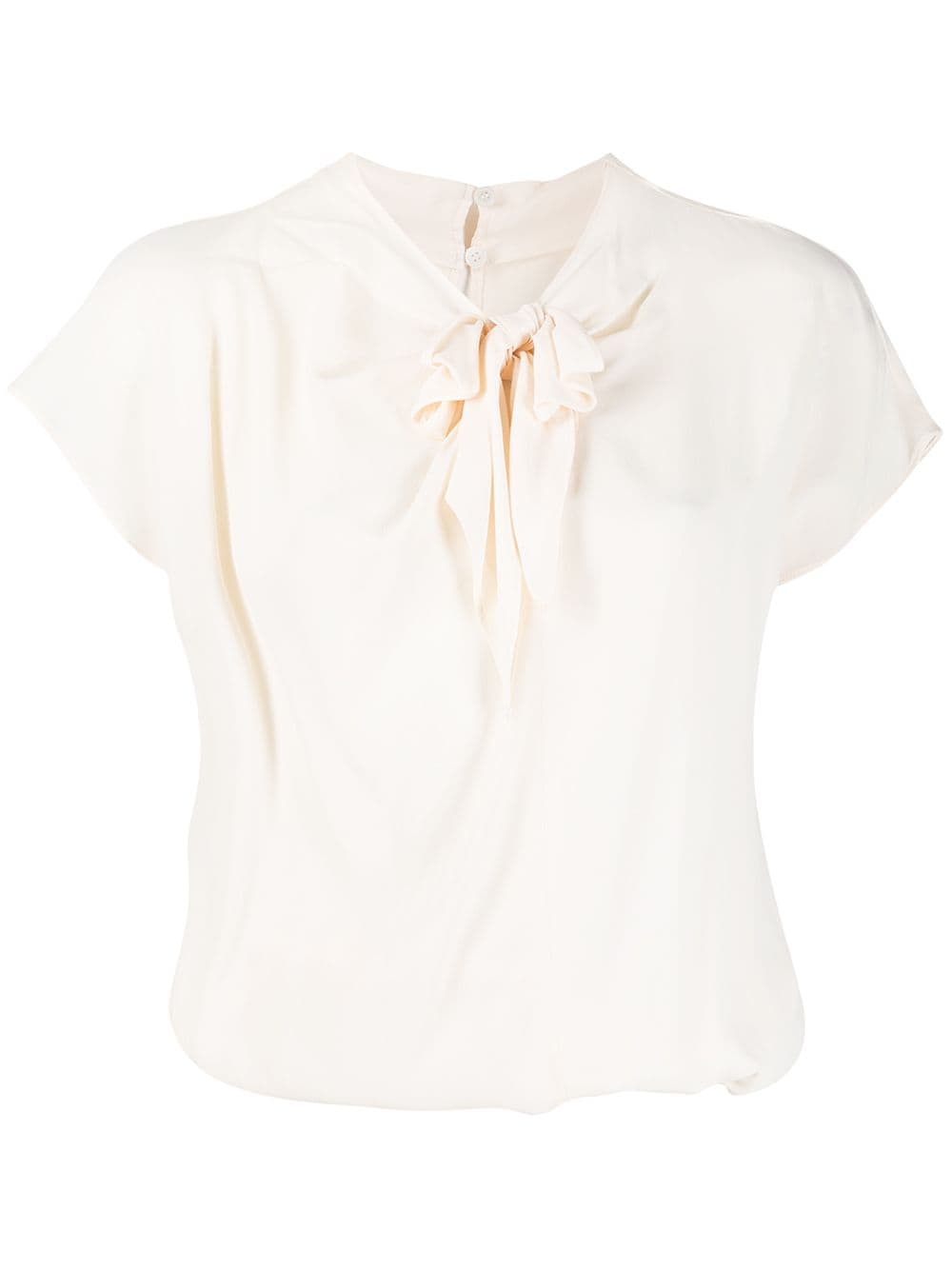 Pinko Tied Neck Blouse In Neutrals