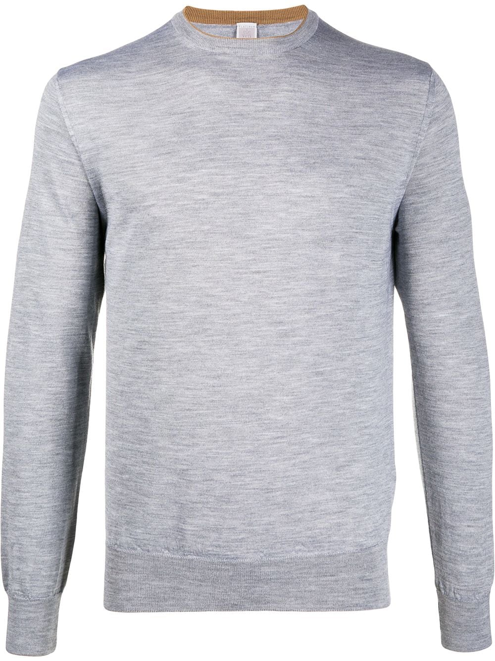 Eleventy Fine Knit Long Sleeve Top In Grey