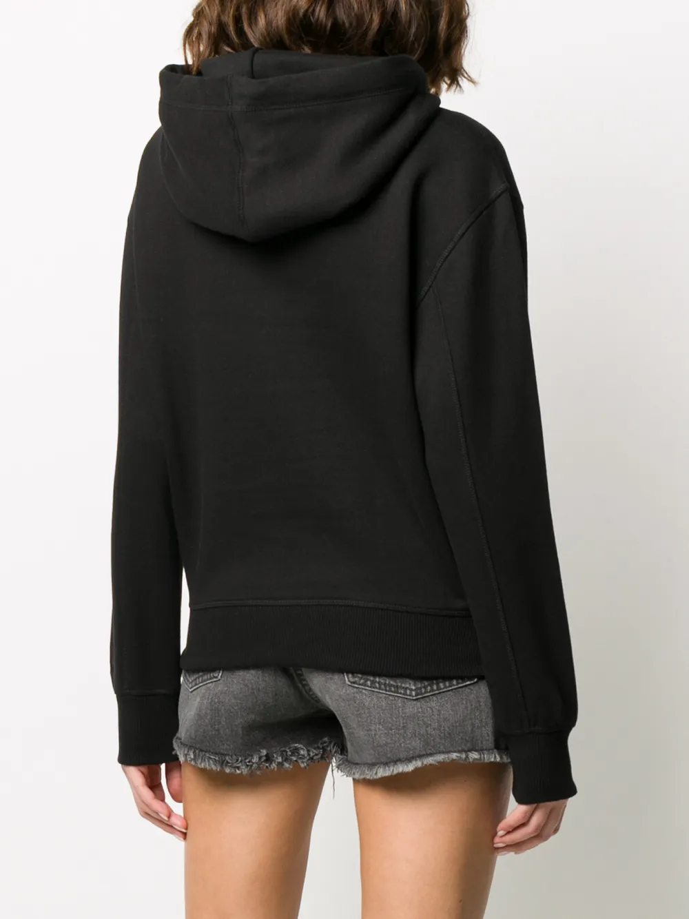 Calvin Klein Jeans Hoodie met geborduurd logo Zwart
